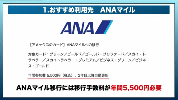 おすすめ利用先_ANAマイル